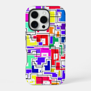 Funda Para iPhone 16 Pro Diseño de patrón colorido moderno