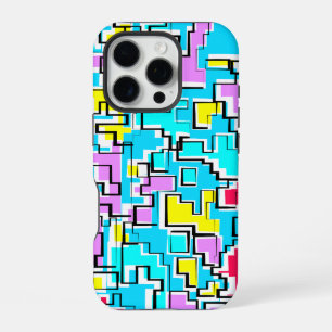 Funda Para iPhone 16 Pro Diseño de Patrón Colorido Moderno