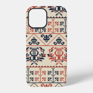 Funda Para iPhone 12 diseño de patrón continuo con Palestini tradiciona