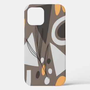 Funda Para iPhone 12 Diseño de patrón continuo de formas simples modern