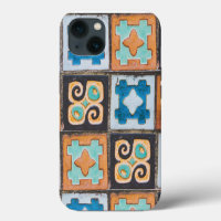 Diseño de patrón de baldosas cerámicas coloridas
