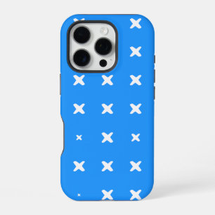 Funda Para iPhone 16 Pro Diseño de patrón en azul y blanco