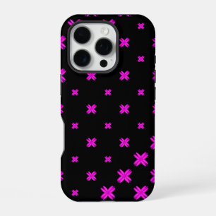 Funda Para iPhone 16 Pro Diseño de patrones de bonito en negro