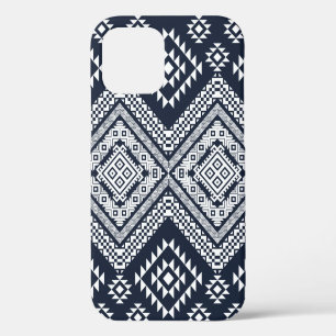 Funda Para iPhone 12 Diseño de patrones tribales vintage e impecables.