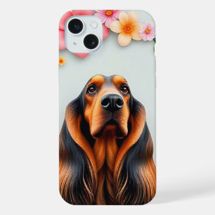 Diseño de perro floral de lujo de galgo afgano lin