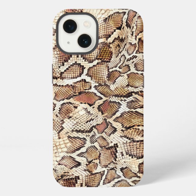 Funda Para iPhone Diseño de piel de serpiente (Reverso )