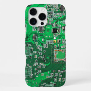 Funda Para iPhone 16 Pro Max Diseño de placa de circuito PCB verde para profesi