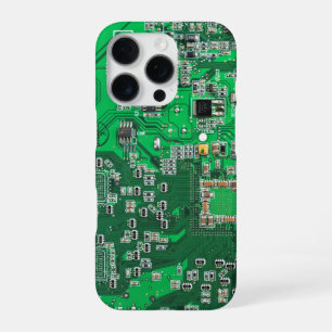 Funda Para iPhone 16 Pro Diseño de placa de circuito PCB verde para profesi