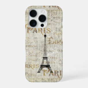 Funda Para iPhone 16 Pro Diseño de postal de la Torre Eiffel de París