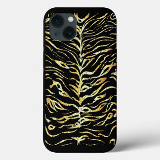 diseño de rayas de tigre dorado