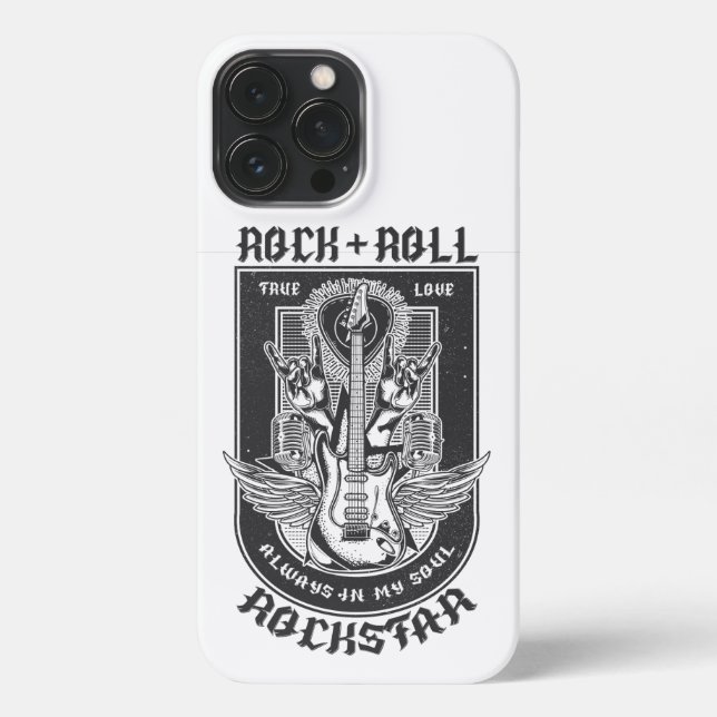 Funda Para iPhone Diseño de rock de guitarra (Reverso )