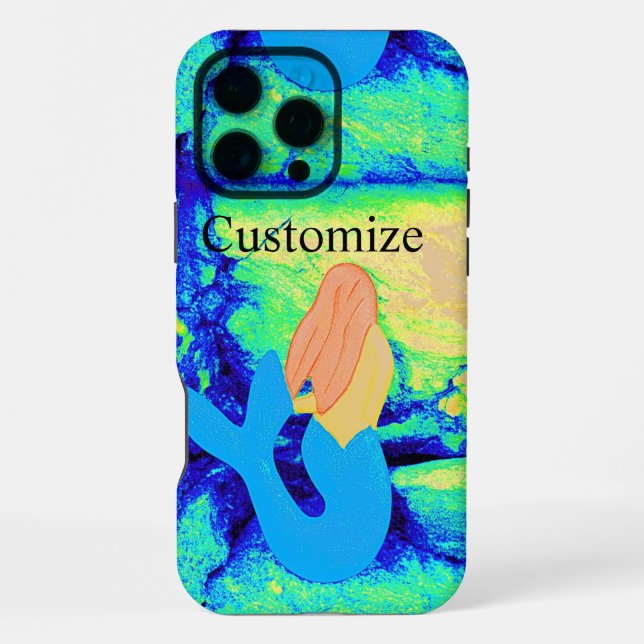 Funda Para iPhone diseño de sirena (Reverso )
