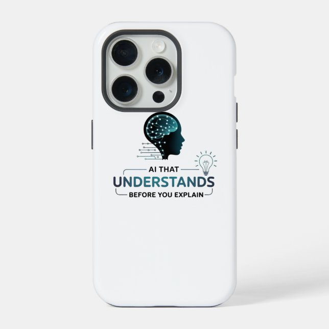 Funda Para iPhone Diseño de tecnología inteligente de inteligencia a (Reverso )
