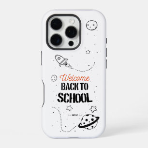 Funda Para iPhone 16 Pro Diseño de tipografía de vuelta al cole