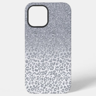 Funda Para iPhone 12 Pro Max Diseño de tonos rosados de Purpurina plateado y le