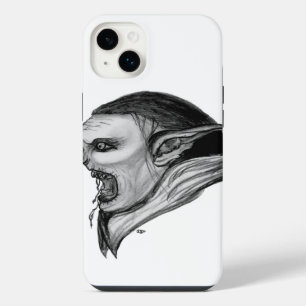 Funda Para iPhone 14 Plus Diseño de troll en blanco y negro