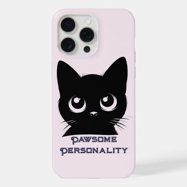 Funda Para iPhone Diseño de un gato personal atractivo (Reverso )