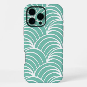 Funda Para iPhone 16 Pro Max Diseño de ventilador Art Deco estilizado