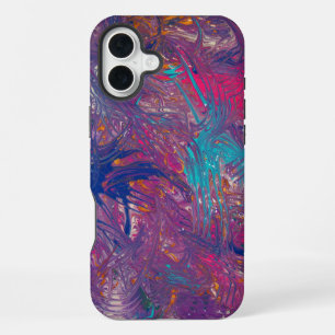 Funda Para iPhone 16 Plus Diseño de vórtice de colores
