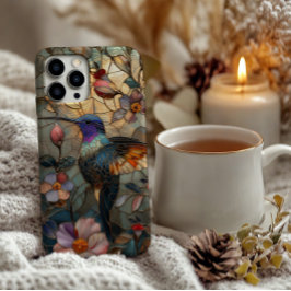 Funda Para iPhone 11Pro Max Diseño del colibrí de vidrio templado