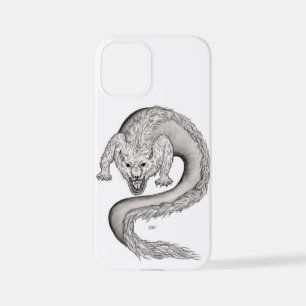 Funda Para iPhone 12 Mini Diseño en blanco y negro de Wolfdragon