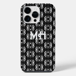 Funda Para iPhone 14 Pro Max Diseño Escandinavo Negro y Blanco con Toque Modern