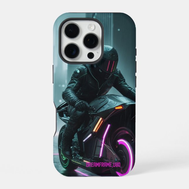 Funda Para iPhone Diseño estético ciberpunk / retro (Reverso )