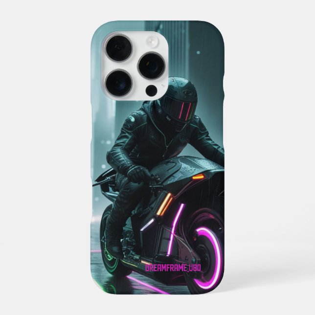 Funda Para iPhone Diseño estético ciberpunk / retro (Reverso)