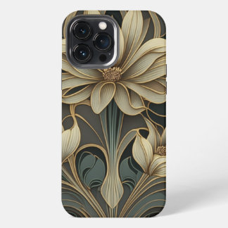 Funda Para iPhone 13 Pro Max Diseño floral Art Deco #2 estuche para iPhone / iP