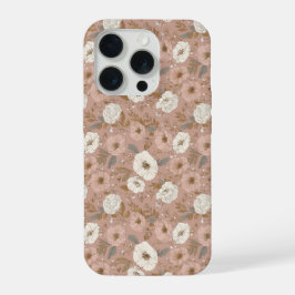 Diseño floral boho dusty rose beige