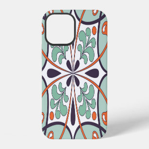 Funda Para iPhone 12 Diseño floral de azulejos marroquíes orientales