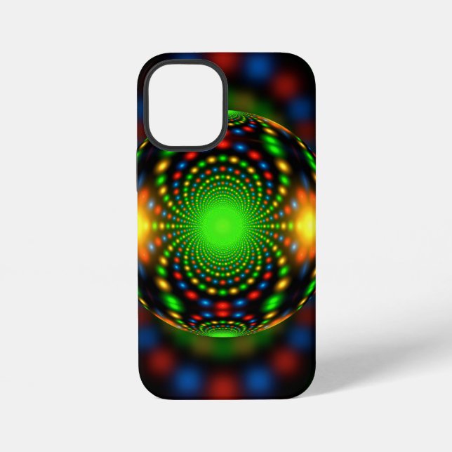 Funda Para iPhone Diseño fractal de adorno navideño-29440 (Reverso )