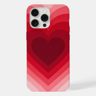 Diseño geométrico de corazón en capas rosa rojo