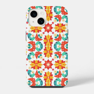 Funda Para iPhone 14 Diseño geométrico elegante con patrón de mosaico