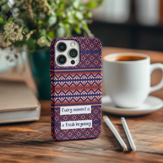 Funda Para iPhone 14 Pro Diseño geométrico elegante, patrón geométrico negr