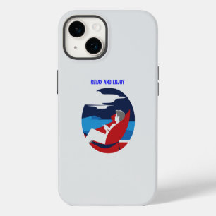 Funda Para iPhone 14 Diseño gráfico de actitud relajada y perezosa
