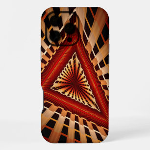 Funda Para iPhone 16 Pro Max Diseño gráfico fractal moderno de red de fantasía 