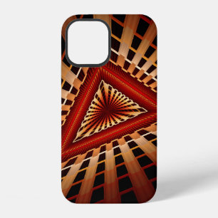 Funda Para iPhone 12 Diseño gráfico moderno de fractal de red de fantas