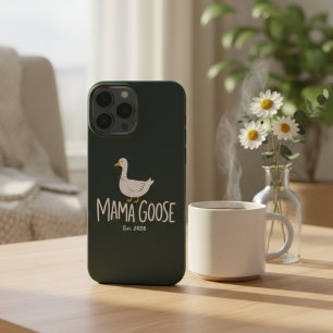 Funda Para iPhone 13 Pro Max Diseño minimalista de mamá ganso Mamá Ganso lindo