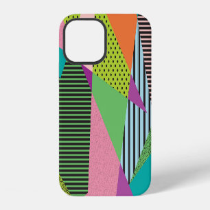 Funda Para iPhone 12 Diseño moderno de marco Memphis creativo
