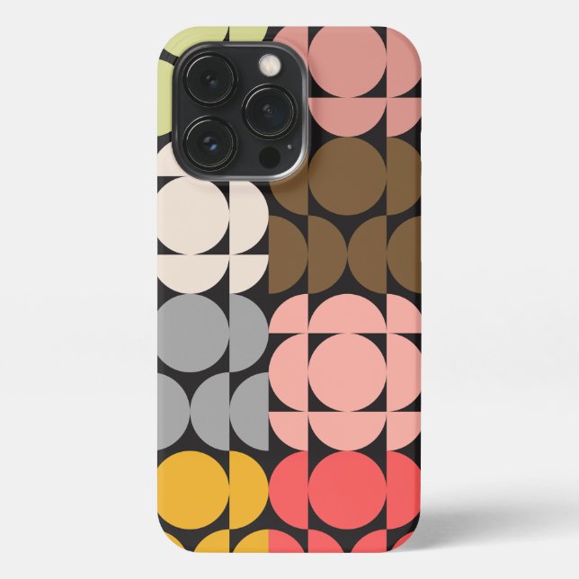 Funda Para iPhone Diseño moderno de MidCentury (Reverso)
