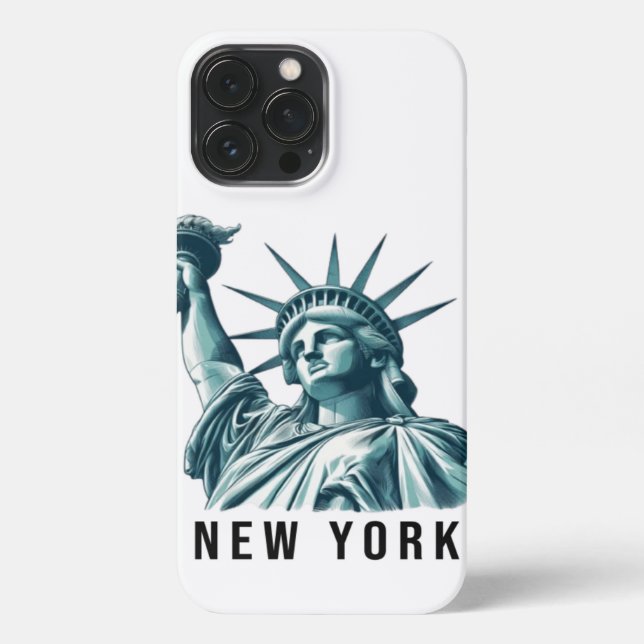 Funda Para iPhone Diseño New York minimalista (Reverso )