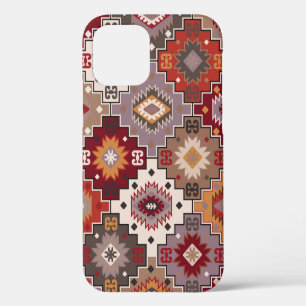 Funda Para iPhone 12 Diseño original de alfombra persa, textura tribal.