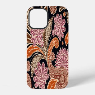 Funda Para iPhone 12 Diseño Paisley Tradicional de Patrón sin Marea