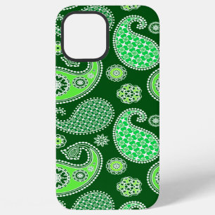 Funda Para iPhone 12 Pro Max diseño Paisley, verde esmeralda y jade