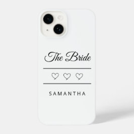 Funda Para iPhone 14 Diseño personalizado de boda de la novia