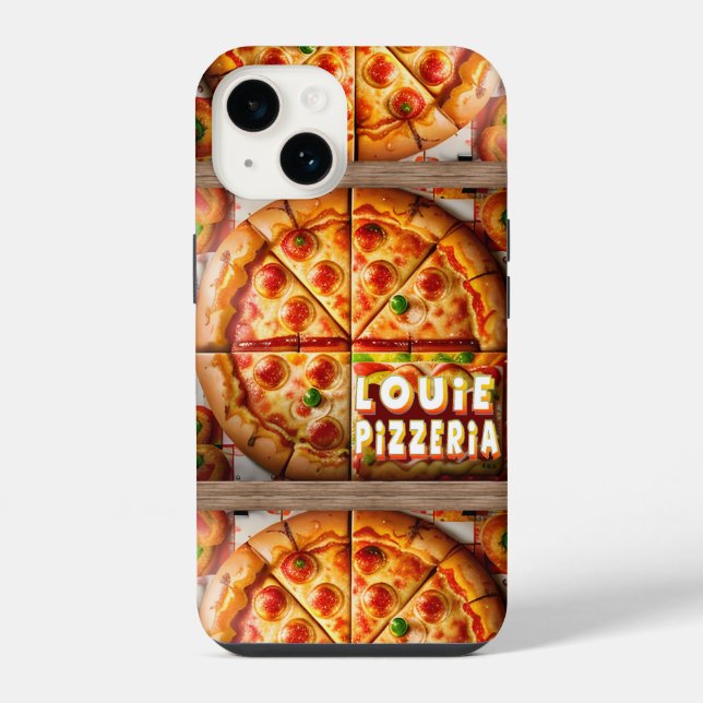 Funda Para iPhone Diseño Pizza Pizzeria (Reverso )