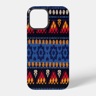 Funda Para iPhone 12 Diseño Tribal: Patrón continuo multifuncional.