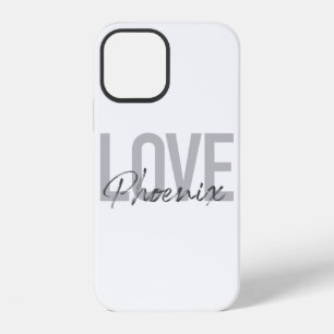 Funda Para iPhone 12 Diseño urbano, moderno, simple y genial. Amo Phoen