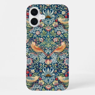 Funda Para iPhone 16 Plus Diseño vintage de William Morris «Strawberry Thief